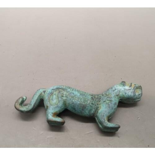 Antique Collection Chinese Bronze Tiger Soldier Talisman Metal Military talisman token