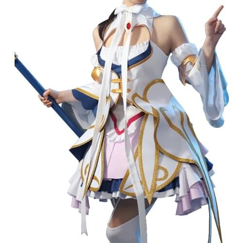 Pre-sale Re:Dive princess link mobile game Kyaru black and white cat cos costume princess form cosplay suit 2021 LLL