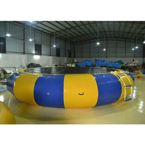Colorful 4.5*4.5*1m PVC tarpaulin inflatable jump bed for children or adults outdoor sports bouncing movement