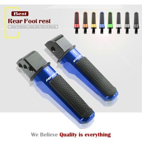 Motorcycle CNC Aluminum Rear Foot Pegs Footrest Passenger Footpegs for KAWASAKI ER-6F ER6N NINJA 650 ER-6N ER6F 2008-2016