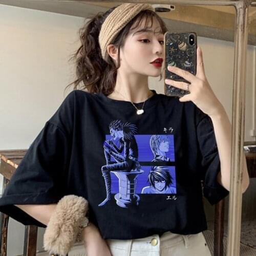 Novelty Death Note Streetwear women clothing harajuku Shinigami Ryuk Short Sleeve Japanese summer tee shirrt femme t-shirts tops