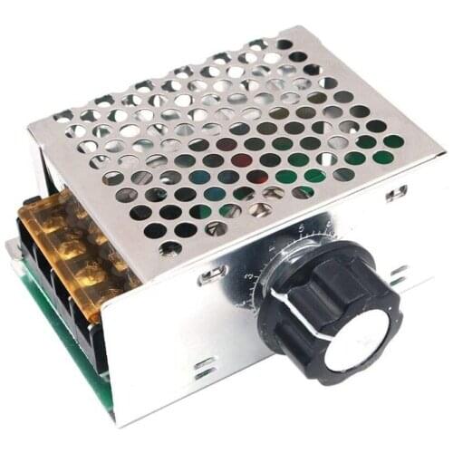 AC 4000W 220V SCR Voltage Regulator Dimmer Electric Motor Speed Controller Electronic Regulator Led Dimmer Thermostat Regulator