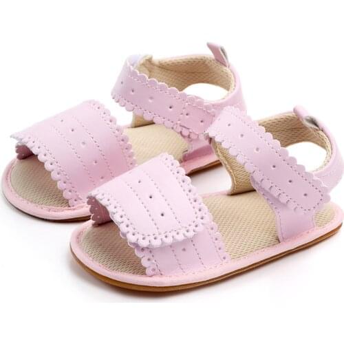 TELOTUNY Sandals Baby Boys Girls Sandals Soft Sole Non-Slip Rubber Flat Walking Shoes Cotton hook&loop Baby Prewalker Shoes