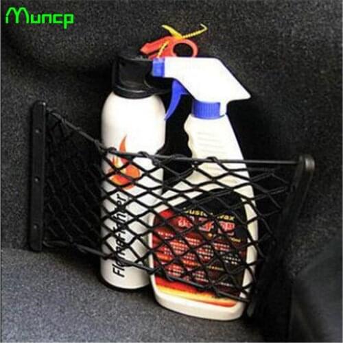 Muncp Car styling Trunk Storage Bags Net Network Luggage Bottle Seat Storage Net Bag For Volvo S40 S60 S80 XC60 XC90 V40 V60