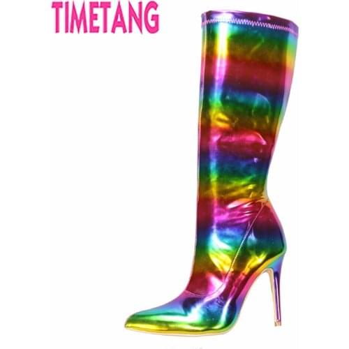 Женские высокие ботинки TIMETANG China At AliExpress