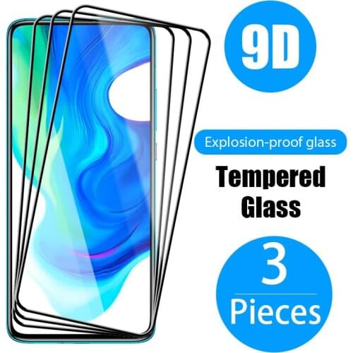 3pc sprotective glass for xiaomi poco x3 Pro NFC x2 screen protector glass for Xiaomi poco m3 f2 m2 pro c3