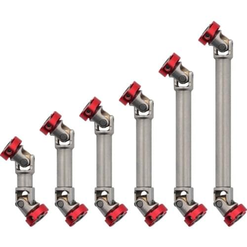 1/10 RC Crawler Car 45-130mm Flange Stainless Steel Drive Shaft for Traxxas TRX4 TRX6 SCX10 D90 Capra 1/14 Tamiya Upgrade Piece