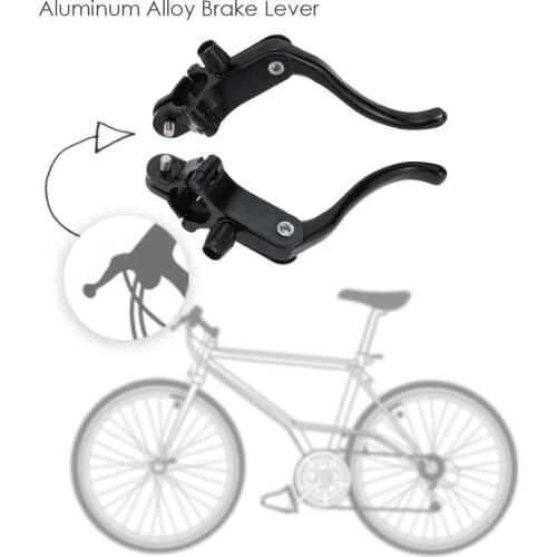 1 Pair Bicycle Brake Lever Road Bike Fixie Front Rear Brake Lever Bicicleta Ciclismo Aluminum Alloy Cycling Pulling Disc Brake
