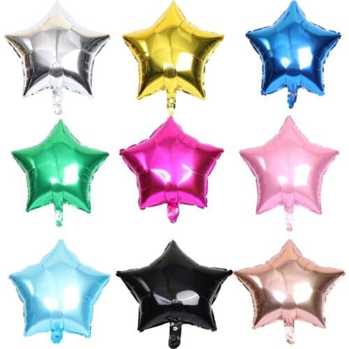 18inch Star Heart Round Foil Helium Balloon Wedding Birthday Christmas Party Decor Supplies Kids Globos Toys Gifts Baby Shower