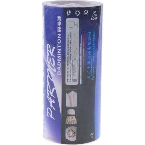 3 Pieces White Badminton Balls Training Practice Shuttlecocks Birdies