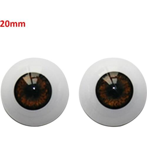 1pair Accessories Reborn Doll Eyes Acrylic 20mm 22mm 24mm Realistic Half Round Stuffed Toy Mini DIY Eyeballs Easy Use Simulation