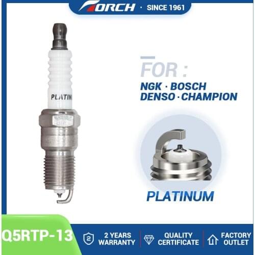 Auto Resistor Bujia Spark Plug High Performance Spark Candles Platinum TORCH Q5RTP-13 Engines Components