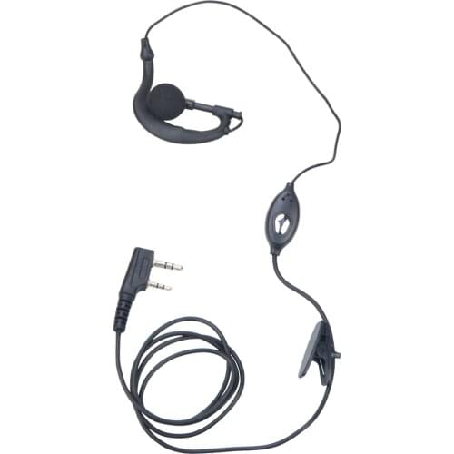 Baofeng UV-5R BF-888S Talkie Walkie G-Style Earpiece K Plug with In-line Microphone and PTT Single Wire Adjustable Earbud
