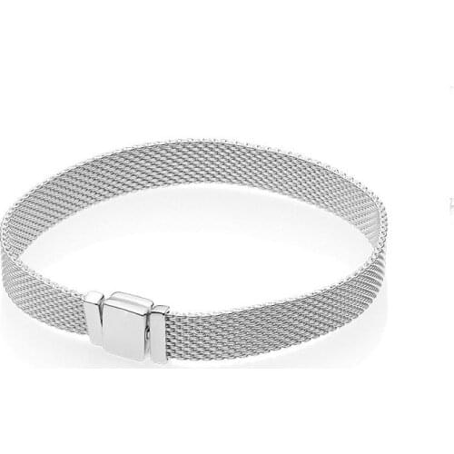 Genuine 925 Sterling Silver Clip Bead Bracelets for Women Fit Original Reflexions Bracelet Charms Femme Jewelry Fashion B055