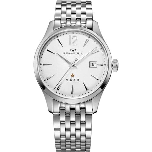Seagull watch men 816.661 mechanical men't watch stainless band calendar wirstwatches