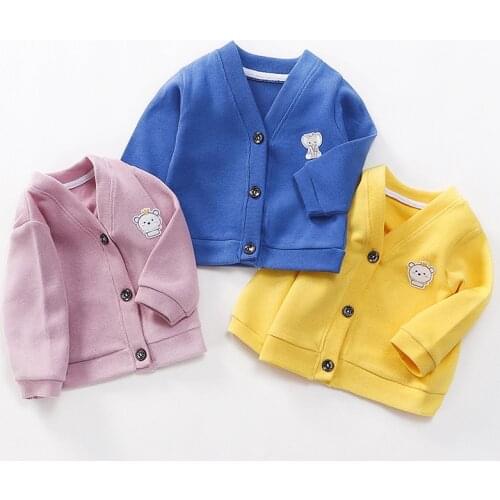 Cartoon Childrens Sweaters for Boys and Girls 2020 Spring Autumn Kids Boy Coat Jackets Knitting Toddlder Boy Girl Sweaters