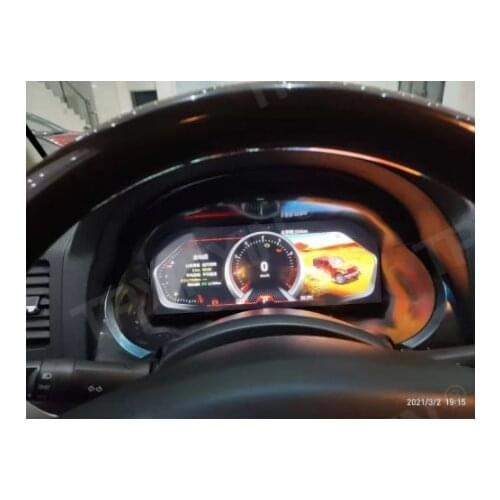 For Mitsubishi Pajero Car Digital Dashboard Panel Virtual Instrument Cluster Cockpit LCD Speedometer Multimedia GPS