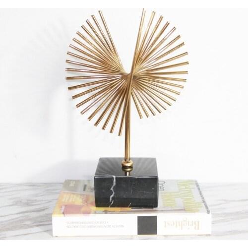 Home iron European decoration living room soft decoration model room decorative candlestick