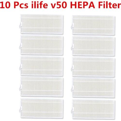 10 pcs Vacuum Cleaner Filters ilife v50 HEPA Filter for ilife v50 Vacuum Cleaner Parts