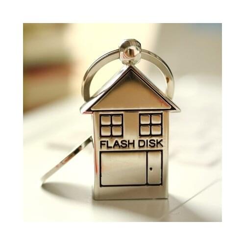 USB 3.0 Cute Metal House Shape USB Flash Drive 16GB Usb Memory Stick Usb Stick 16GB Pendrive 32 GB Pen Driver 16GB Gift Gifts