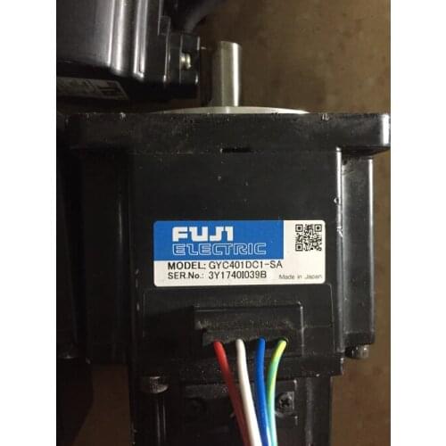 GYC401DC1-SA servo motor , used in good condition . 80% appearance new , good working , free shipping