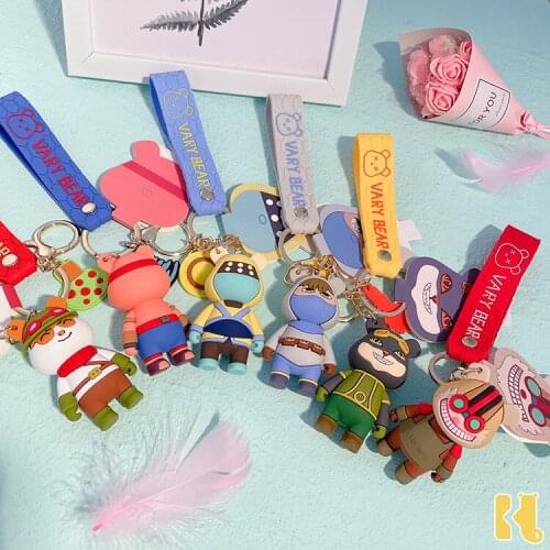 Korea Bear Keychain Anime Womens Bags Key chain Couple Accessories Keychain Accessories Send Friends Gift Keychain Llavero