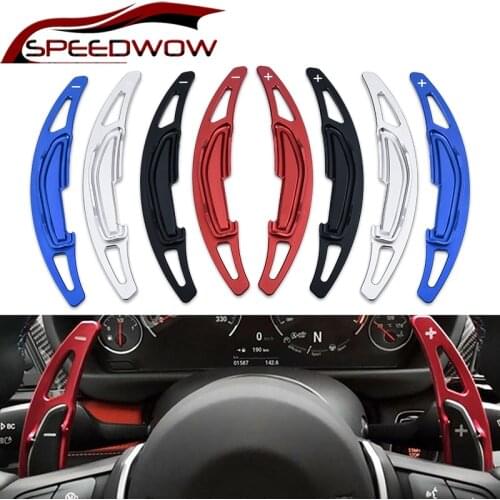 SPEEDWOW 1 Pair Car Steering Wheel Shift Paddle Extension Shifter For BMW M2 M3 M4 M5 M6 X5 X6 Aluminum Alloy Car Interior Parts