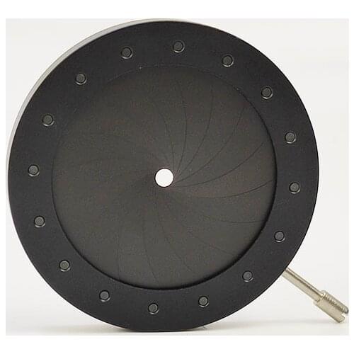 2.5mm to 36MM Metal Digital Camera Microscope Concentrator Adjustable Iris Diaphragm Aperture Condenser with 18pcs Blades Leaves