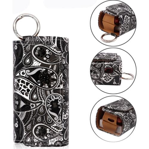 New Flowers Case For IQOS 3.0 DUO Leather Flip Bag Pouch Carring Holder Protective Cover for Iqos3 Accessories