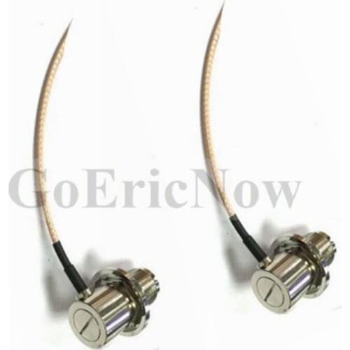 5 pcs RF Coaxial Car radio antenna Right Angle M UHF Female to Right Angle UHF Female M RG316 Cable Connector (50cm)