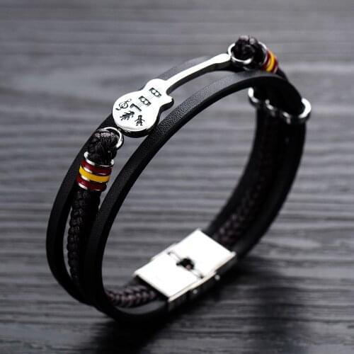 Tuswans Men's Leather Bracelets