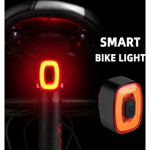 Smart Bicycle Tail Lights Intelligent Sensor Brake Light Saddle Seatpost Road Bike MTB Rear Taillights