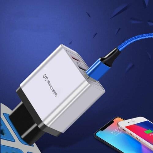 EU/US Plug Quick Charge 3.0 USB Charger Adapter For Samsung Xiaomi mi 8 Huawei iPhone Portable Wall Mobile Phone Fast Charger