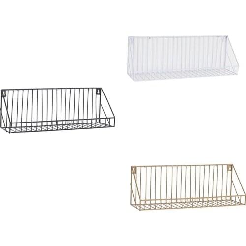 Iron Wall Shelf Organizer Holder Kitchen Supplies Hanging Storage Cabinet Organizer for Home/ Bathroom