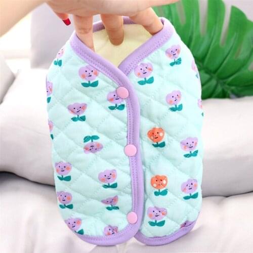 Winter Dog Coats Printing Cute Cotton Pet Dog Clothes Small Medium Dogs Vest Jacket Teddy Chihuahua Puppy Sweatshirt Costume