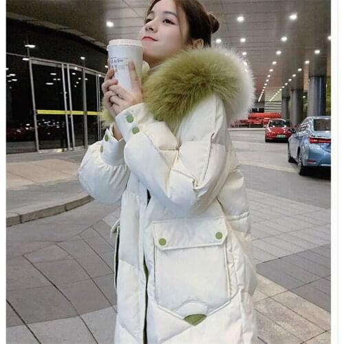 Women Winter Coat Jacket Warm Down Cotton Parkas 2021Female Cotton Padded Jacket Hood Thick warm Coat Manteau Femme Hiver C