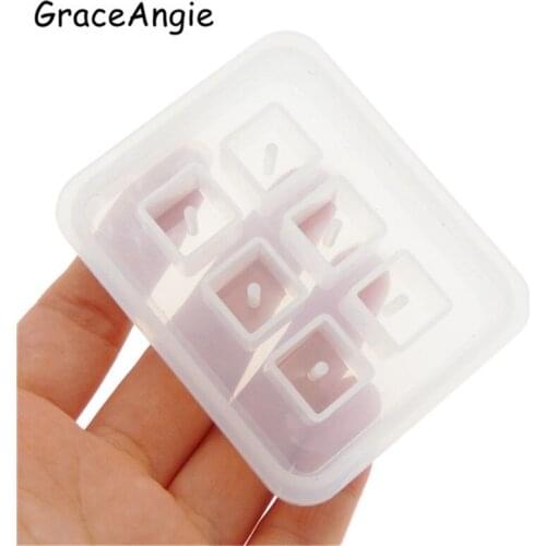 1PC Pendant Craft DIY Transparent UV Resin Liquid Silicone Combination Molds for DIY Making Finding Accessories Pendant Silicone