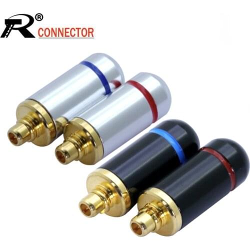 10pcs/lot MMCX Male Plug Earphone Pin Plug Wire Connector for Shure ED5 SE535 Gold Plated MMCX Enthusiasts Jack Wholesales