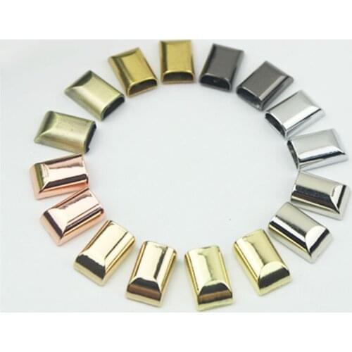 100Pcs Metal Open End Closed End Zipper Stopper Zip Stop Lock Tail Plug for Leather Bag Handbag Purse Garment Repair with Screw