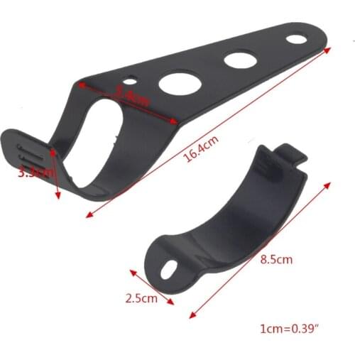 2x Universal 33-45mm Motorcycle Headlight Mount Bracket Fork Ears For Bobber Cafe Racer 40GF