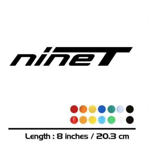 2 X New Sales motorcycle bike Fuel tank Wheels Fairing notebook Luggage helmet MOTO Sticker decals For BMW NINET