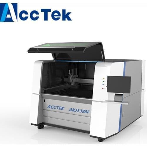 AKJ1390F Small Size 1kw 750W Raytools Fiber Laser Cutting Machine for Sale