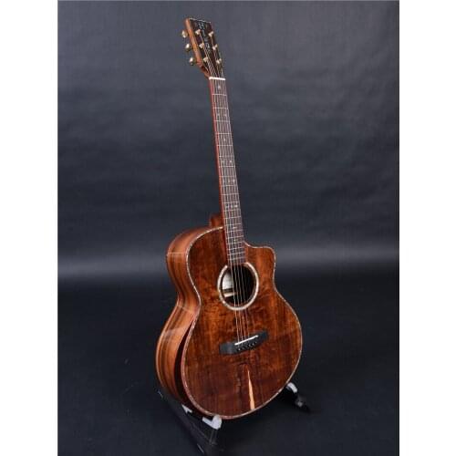 Himor HM 760GSC GC cut way solid santos rosewood acoustic guitar, acoustic electric guitars