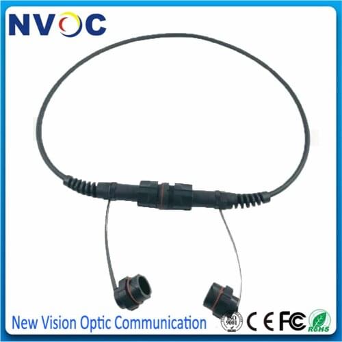4Core SM,G675A,4.0mm,TPU Black Jacket,50M,100M,150M,200M with OVDA LC/UPC Duplex(Senko) to ODVA-LC Fiber Patch Cord on both Side