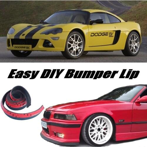 NOVOVISU Bumper Lip Deflector Lips For Dodge EV Front Spoiler Skirt For Car Tuning / Body Kit / Strip / Front Skirt