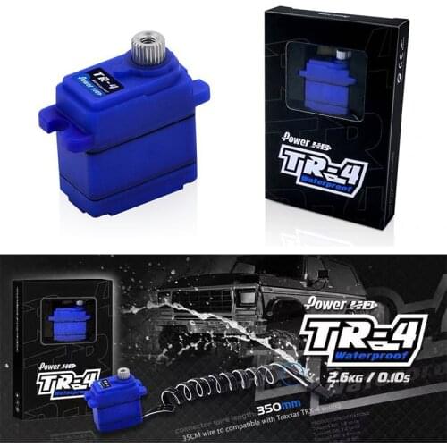 PowerHD TR-4 Differential Lock Shift Waterproof Metal Tooth Small Servo for small scale model cars or boats