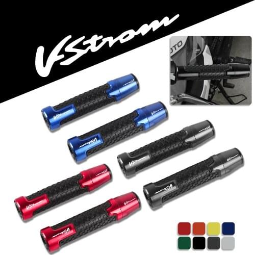 For Suzuki DL 250 650 1000 V-STROM 7/8 22MM Motorcycle Handlebar Grips Handle Bar Cap End Plugs VSTROM DL250 DL650 DL1000 Parts