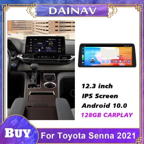 For Toyota Senna 2021 12.3 Car Audio GPS Navigation Android Unit Multimedia Player Radio Stereo Car Radio Stereo Receiver