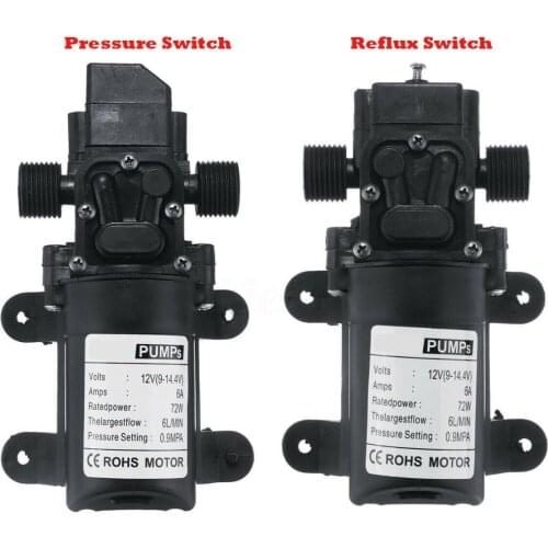High Pressure Car Washing Spray Water Pump 6L/min Pressure Switch/Reflux Switch DC 12V 72W Electrical Pump 7kg