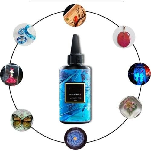 Glue Uv Resin Hard 200gm Acrylic Ultraviolet Clear Transparent For Craft Jewelry Mold Adhesives Resin Craft Jewelry Mold Glue